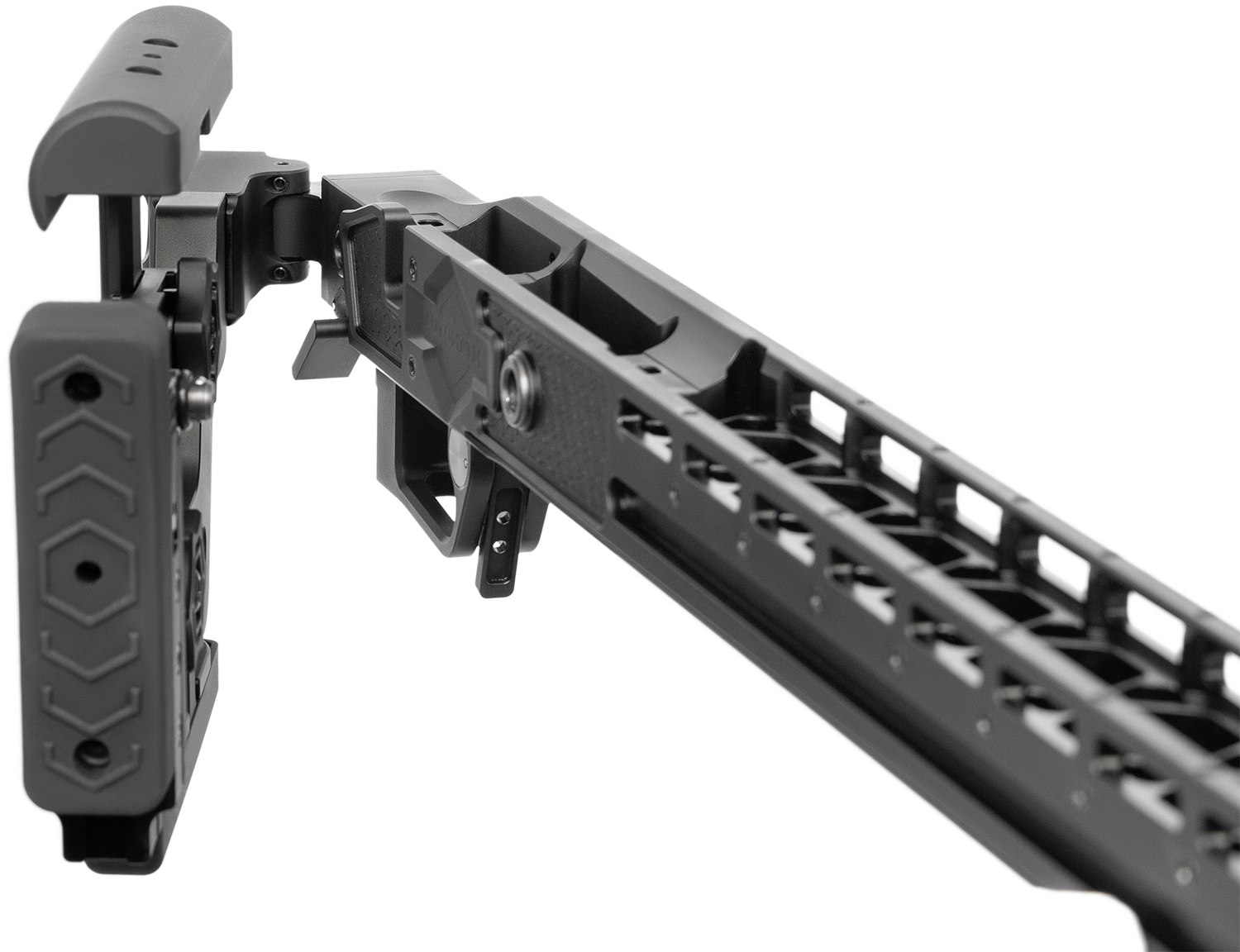 Buttstock folds to the right